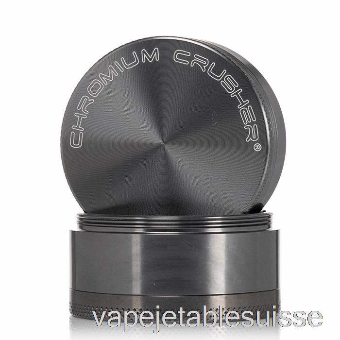 Vape Suisse Chrome Crusher 2.2inch Broyeur 4 Pièces Gris